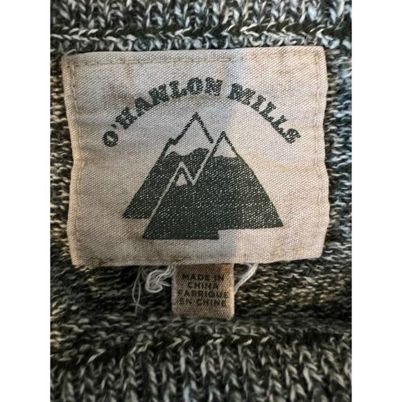 Vintage O Hanlon Mills Striped Crew Neck Sweater Gray Black Purple Yellow - Picture 4 of 7
